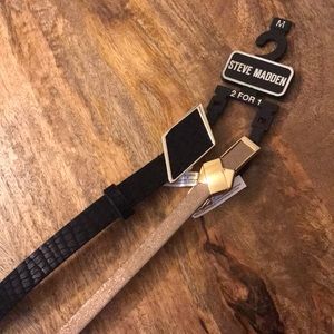 Steve Madden 2 for 1 dressy belts